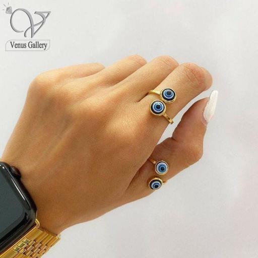 چشم-نظر-01.jpeg انگشتر چشم نظر زنانه کد 1911 - Image 1