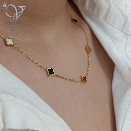 79-1.jpg گردنبند ونکلیف استیل دخترانه - Image 1