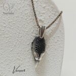 پلاک نقره مردانه سر عقاب 10167 - Image 2