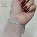 دستبند نقره زنانه جواهری مدل تنیسی کد 9027 - Image 4
