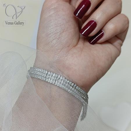 8-4.jpg دستبند نقره زنانه جواهری مدل تنیسی کد 9027 - Image 4