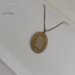 مدال مریم مقدس استیل رنگ طلایی کد 7048 - Image 2
