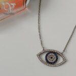 مدال نقره چشم و نظر دخترانه طرح چشم ظریف - Image 2
