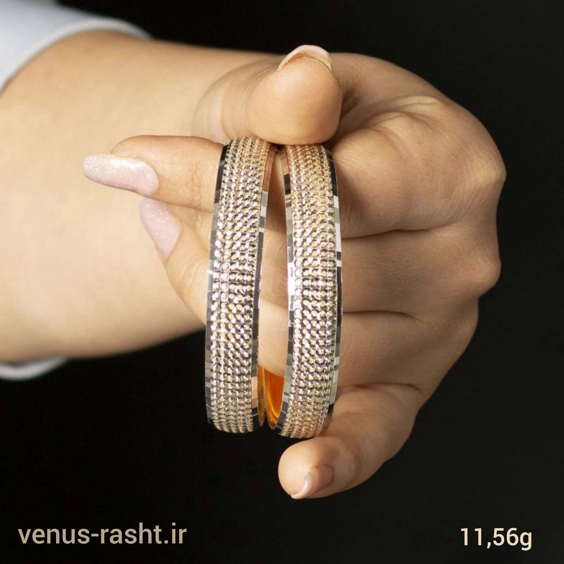 InShot_۲۰۲۳۰۸۱۵_۱۵۴۴۴۹۰۵۹.jpg النگو نقره کپی طلا - Image 1