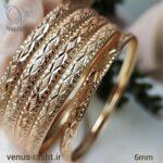 النگو ژوپینگ طرح ضربدری کپی طلا