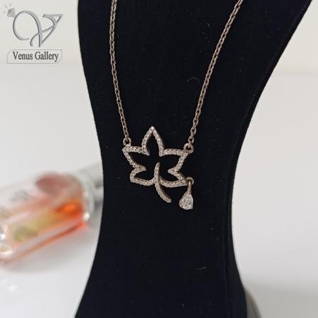 88.jpg مدال نقره دخترانه طرح برگ پاییزی - Image 1