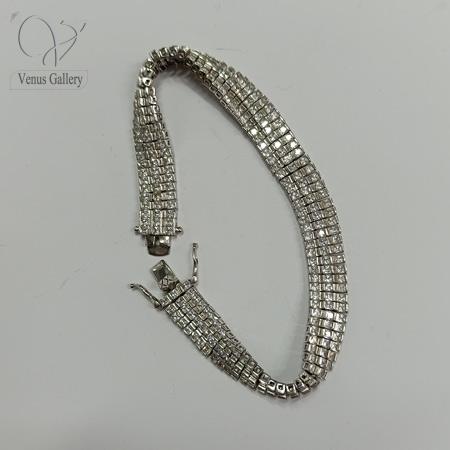 9-4.jpg دستبند نقره زنانه جواهری مدل تنیسی کد 9027 - Image 3