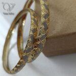 النگو نقره دامله طرح طلا کد 4665