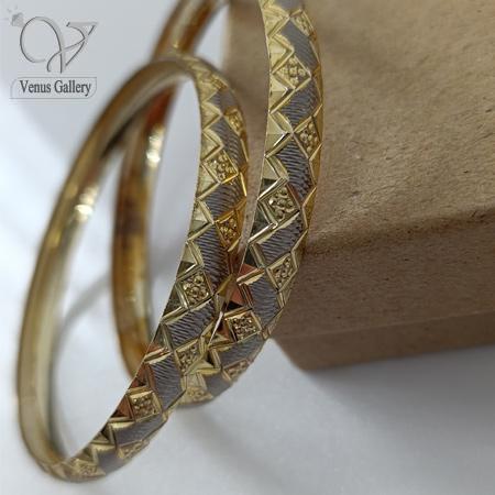 94.jpg النگو نقره دامله طرح طلا کد 4665 - Image 1