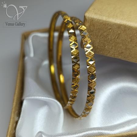 96.jpg النگو نقره زنانه طرح طلا - Image 1