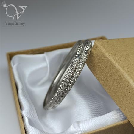 99.jpg النگو نقره طرح طلا کد 4437 - Image 1