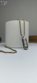 مدال جا دعایی نقره سیاه قلم کد 6995 - Image 2