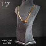 گردنبند ماری هرینگبون با پروانه ی چسب استیل - Image 2