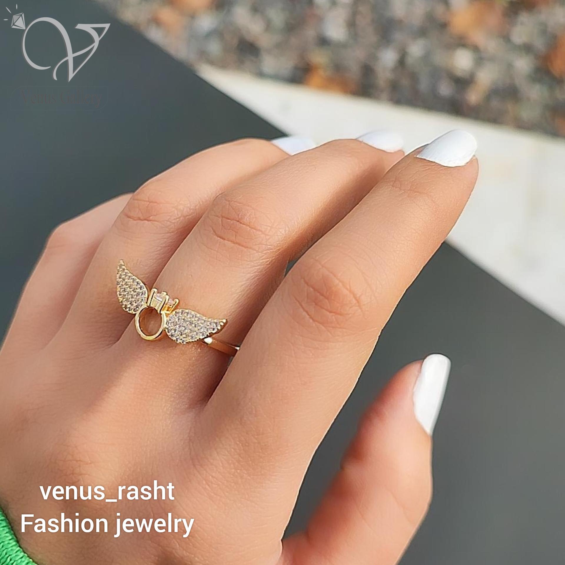 InShot_20230315_010434345.jpg انگشتر بال فرشته حلقه - Image 1