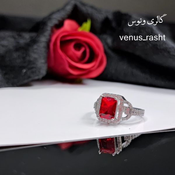InShot_20230316_182512706-600x600-1.jpg انگشتر نقره جواهری نگین قرمز کد 1472 - Image 1