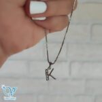 مدال نقره دخترانه حرف کاف kبه انگلیسی - Image 4