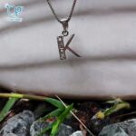 مدال نقره دخترانه حرف کاف kبه انگلیسی - Image 2