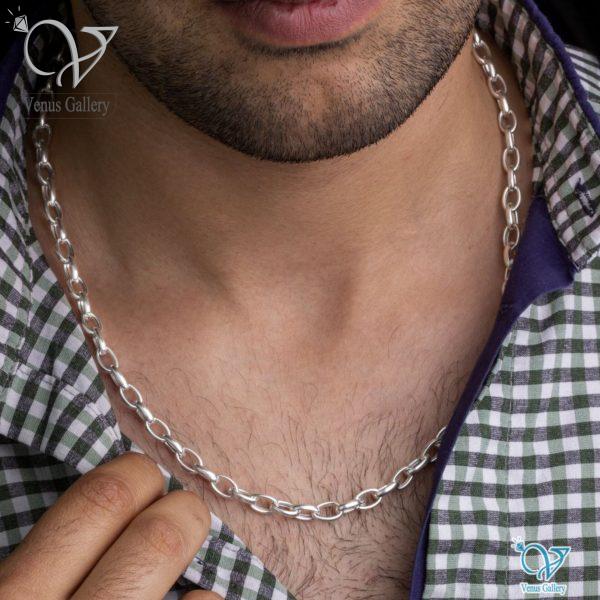 InShot_20230525_013014403-600x600-1.jpg زنجیر نقره مردانه طرح کابلی کد 1928 - Image 1