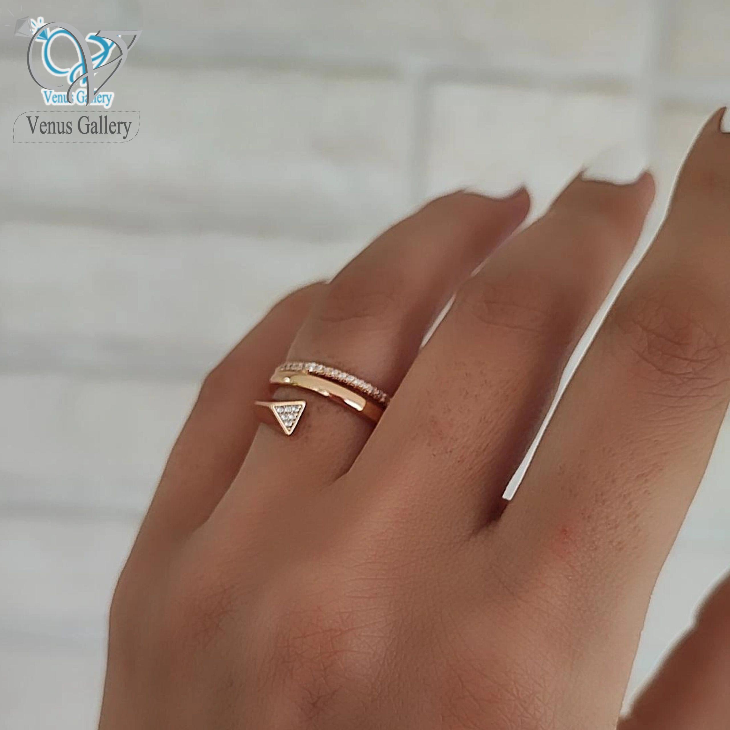 InShot_20230604_155302066-scaled-1.jpg انگشتر زنانه ژوپینگ طرح مثلث کد 1916 - Image 1