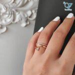 انگشتر زنانه ژوپینگ طرح مثلث کد 1916 - Image 5