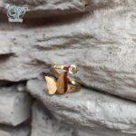 انگشتر استیل طرح پروانه - Image 3