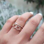 انگشتر ژوپینگ زنانه طرح کارتیر مدل بی نهایت - Image 2