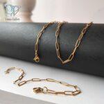 ست زنجیر و دستبند استیل ارزان - Image 3