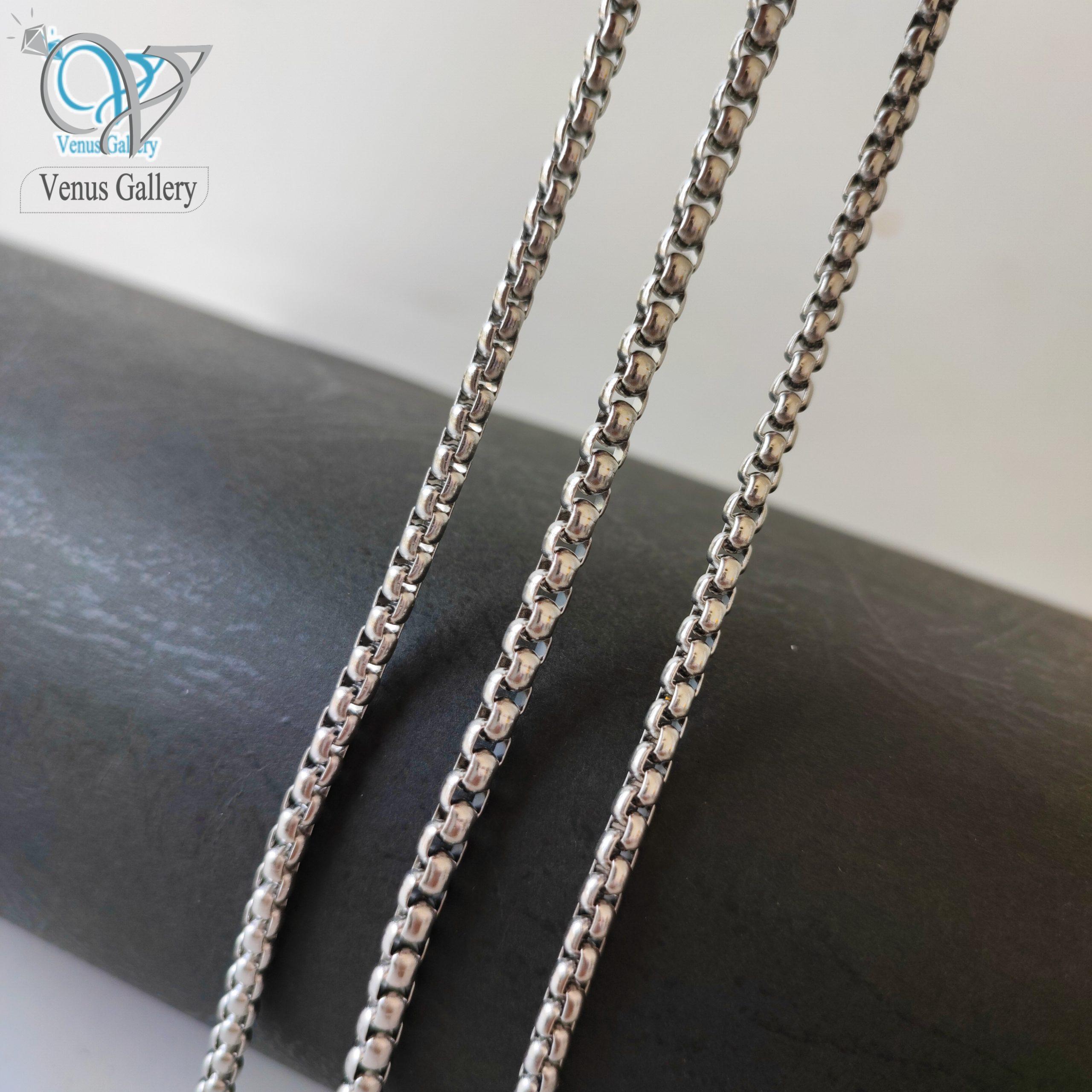 InShot_20230627_215123243-scaled-1.jpg زنجیر ونیزی ( جعبه ای ) استیل کد 2187 - Image 1