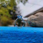 انگشتر تک نگین نامزدی نقره ایتالیایی کد 1167 - Image 3