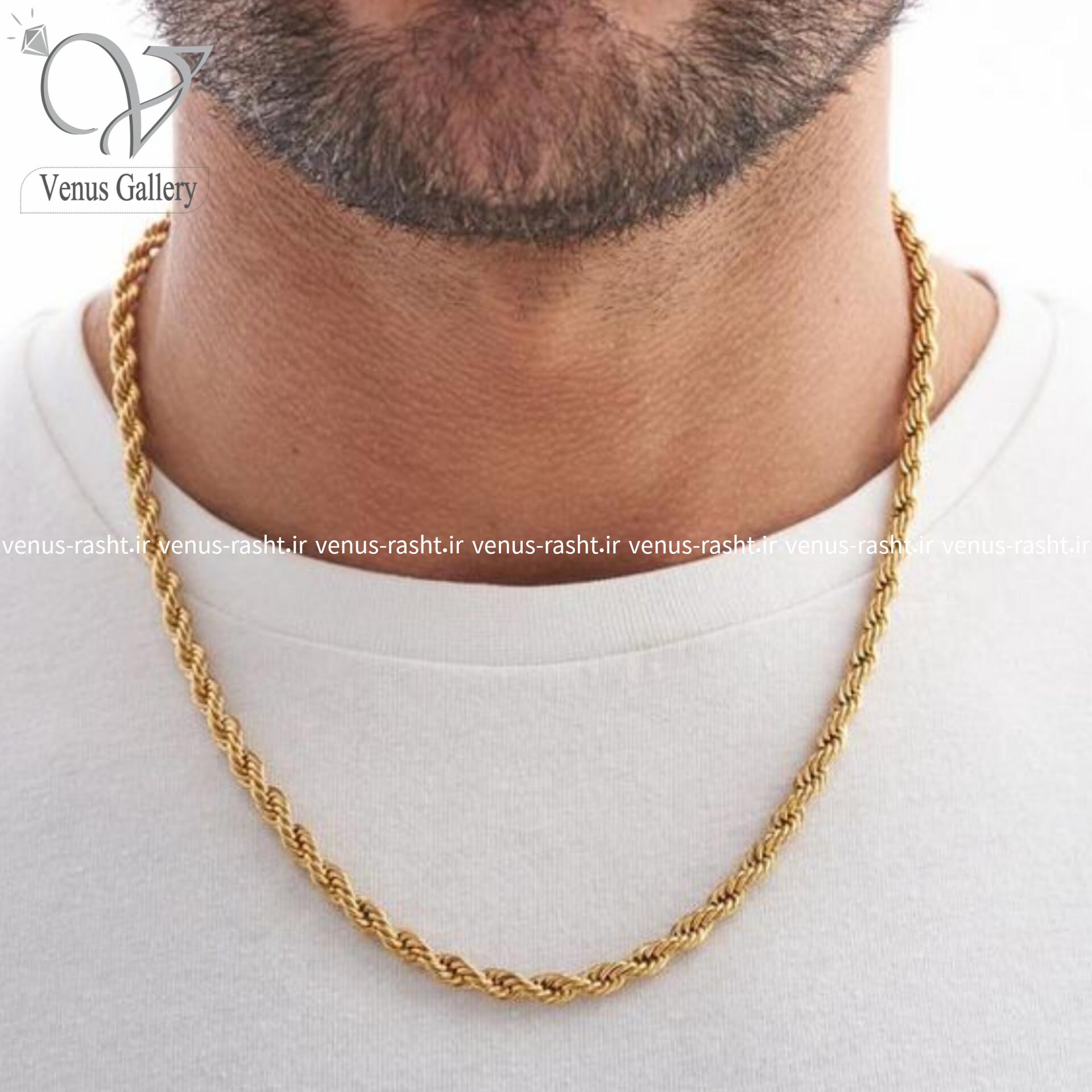 InShot_۲۰۲۳۰۸۲۸_۲۳۵۰۵۶۱۱۹.jpg گردنبند طنابی استیل مردانه کد 1393 - Image 1