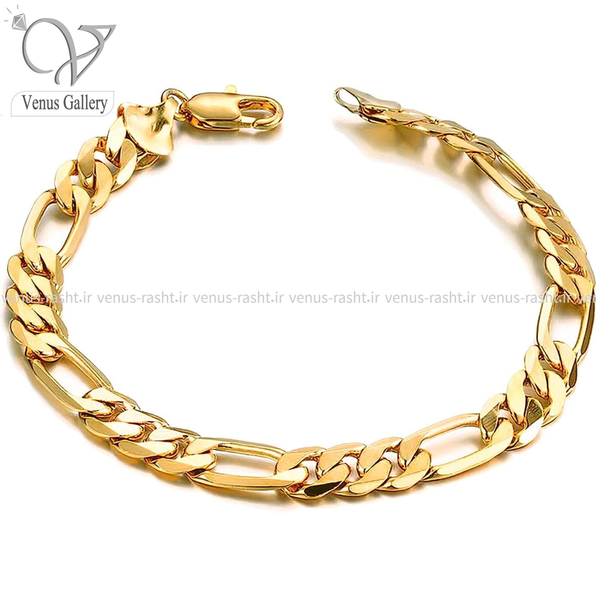 InShot_۲۰۲۳۰۸۲۹_۱۶۰۳۰۰۶۶۳.jpg دستبند استیل فیگارو مردانه کد 3554 - Image 1