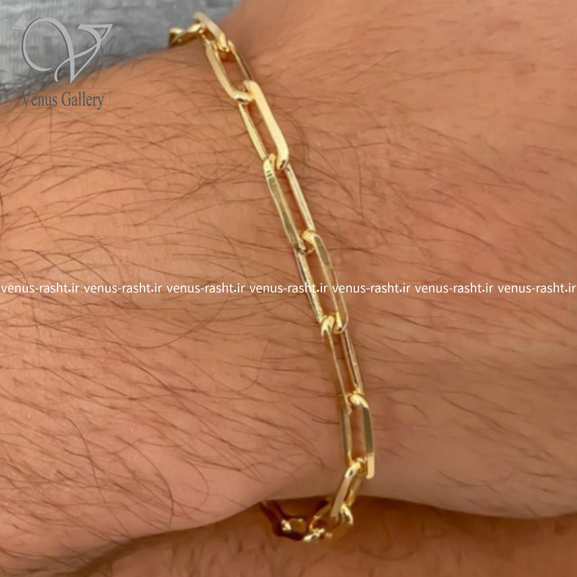 InShot_۲۰۲۳۰۸۲۹_۱۶۱۲۵۵۱۱۸.jpg دستبند آجری استیل مردانه - Image 1