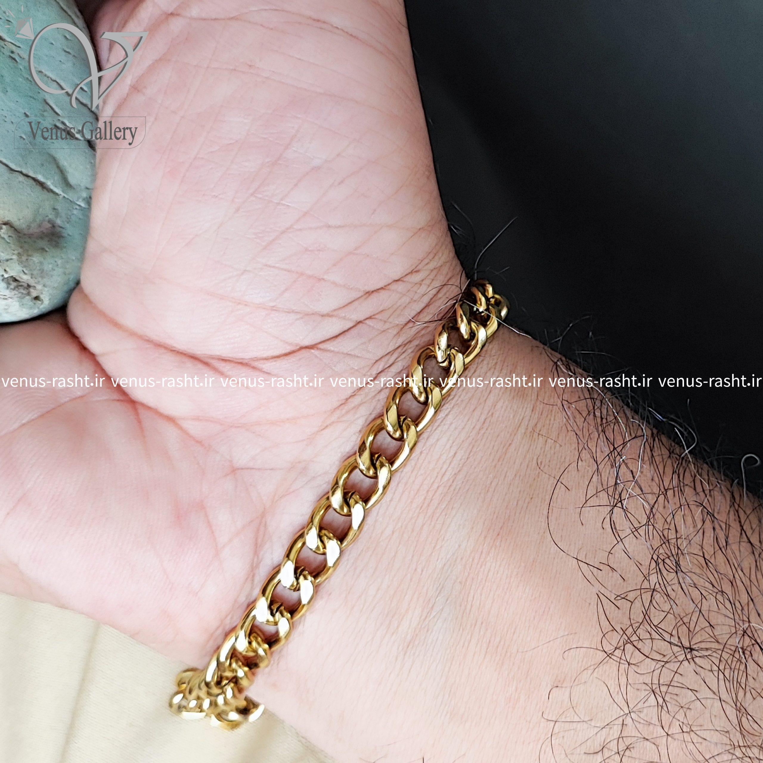 InShot_۲۰۲۳۰۹۰۸_۲۲۲۸۴۶۴۷۱-1-scaled-2.jpg دستبند مردانه استیل کارتیر طلایی - Image 1