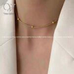 گردنبند ماری توپی استیل دخترانه - Image 4