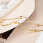 گردنبند ماری توپی استیل دخترانه