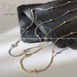 گردنبند ماری توپی استیل دخترانه - Image 2