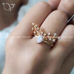 انگشتر دخترانه شاخ گوزن - Image 2