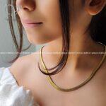 گردنبند ماری استیل طلایی دخترانه - Image 3