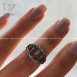 انگشتر نقره دخترانه طرح تاج کد 1700 - Image 5