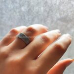 انگشتر نقره زنانه طرح جواهر کد 5110 - Image 3