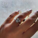 انگشتر نقره دخترانه مدل گل ( فلاور ) کد 2858 - Image 4