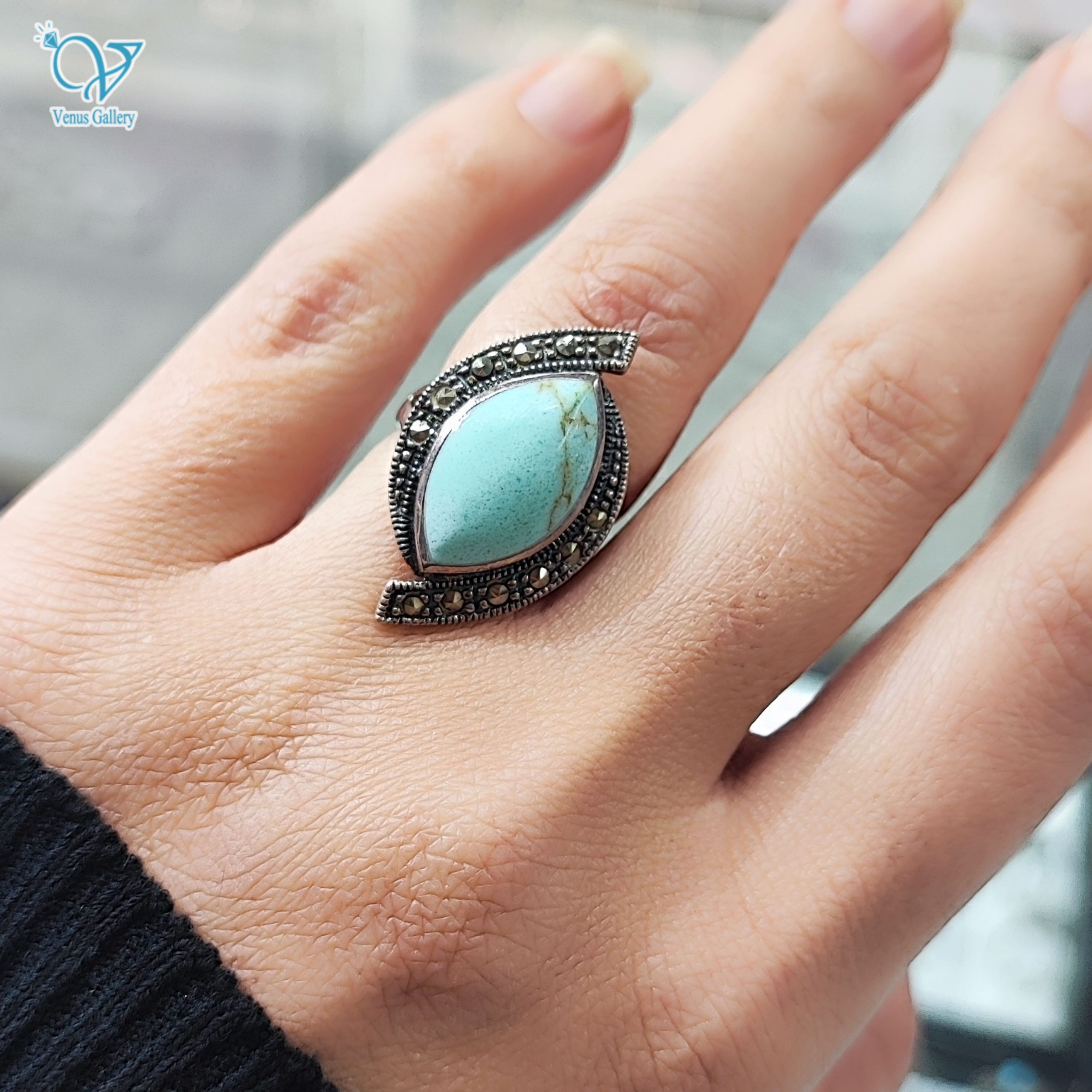 InShot_۲۰۲۴۰۱۰۶_۱۳۳۸۵۵۸۹۶-min-scaled-1.jpg انگشتر نقره زنانه سنگ فیروزه اصل 3436 - Image 1