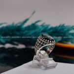 انگشتر نقره مردانه سنگ اونیکس