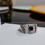 انگشتر نقره مردانه اسپرت جایگزین حلقه ازدواج کد 4756