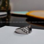 انگشتر نقره مردانه اسپرت جایگزین حلقه ازدواج کد 4756 - Image 2