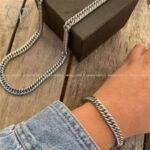 ست دستبند و گردنبند استیل مردانه - Image 2
