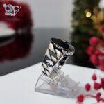 انگشتر نقره مردانه سنگ اونیکس سه بعدی رکاب کارتیر - Image 2
