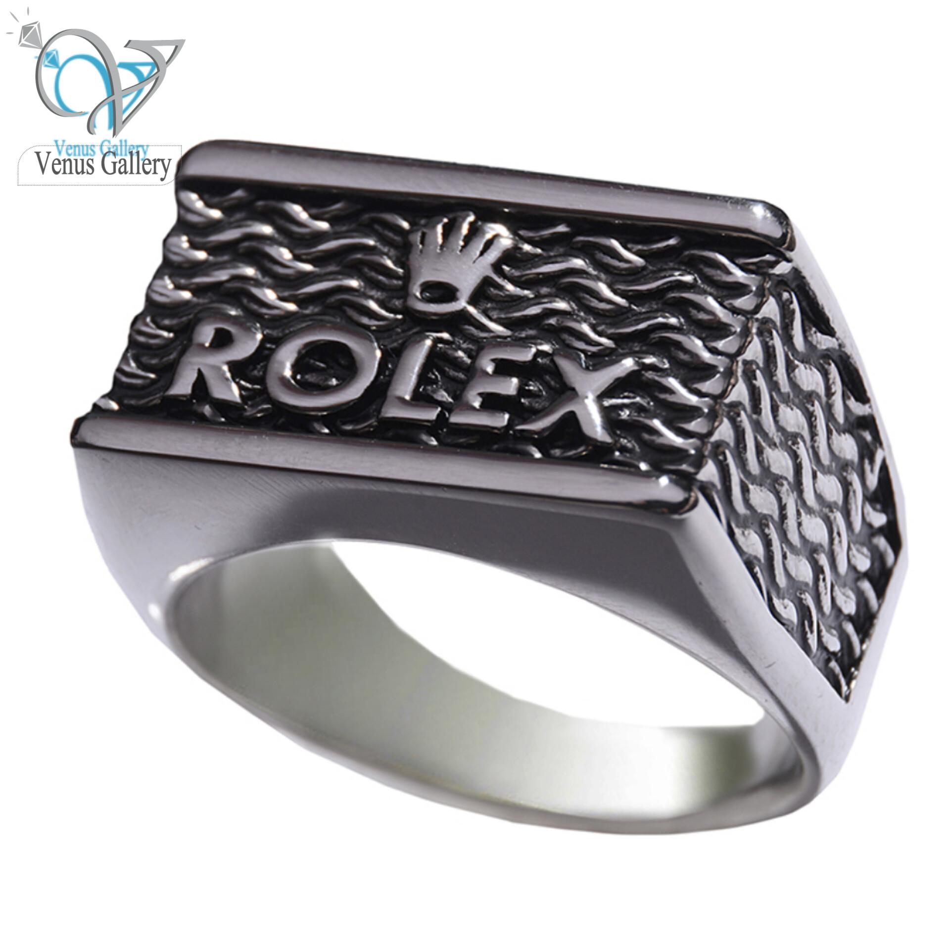 InShot_۲۰۲۴۰۱۲۳_۱۱۴۸۲۶۱۹۸.jpg انگشتر مردانه استیل مدل رولکس - Image 1