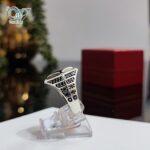 انگشتر نقره مردانه سنگ اونیکس طرح لوزی کد2971 - Image 4