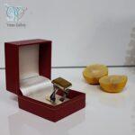 انگشتر نقره مردانه سنگ عقیق زرد شرف الشمس کد 2839 - Image 2